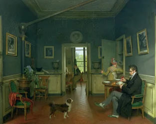 Interior de un comedor, 1816